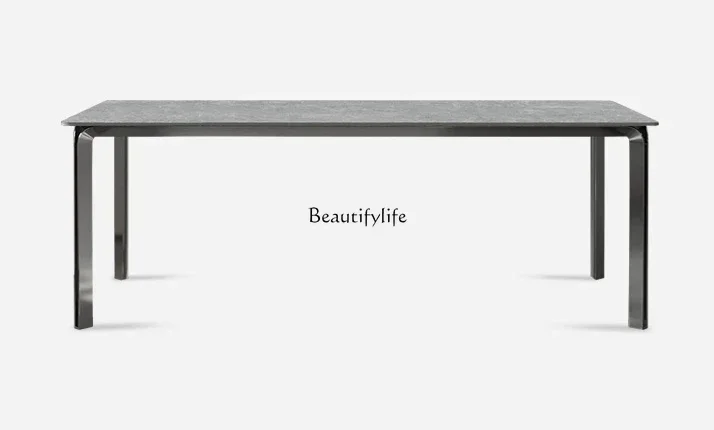 ld 14 Italian rock slab dining table Small apartment rectangular minimalist dining table
ld 14 Italian rock slab dining table Small apartment rectangular minimalist dining table