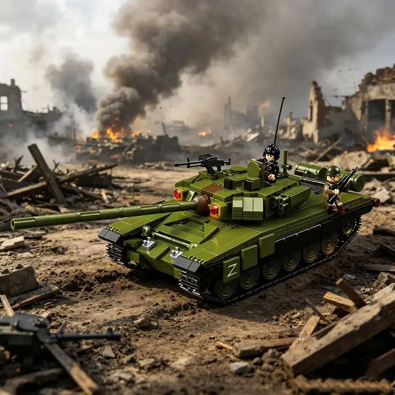 Russian T-90A Main Battle Tank Building Blocks Set - Educational Armored Vehicle Toy for Children Gift Idea New Tank Model 10313
Russian T-90A Main Battle Tank Building Blocks Set - Educational Armored Vehicle Toy for Children Gift Idea New Tank Model 10313
