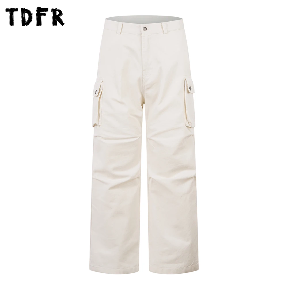 Retro Pocket Cargo Pants Mens Solid Color Simple Streetwear Loose Straight Wide leg Pants Men
Retro Pocket Cargo Pants Mens Solid Color Simple Streetwear Loose Straight Wide leg Pants Men