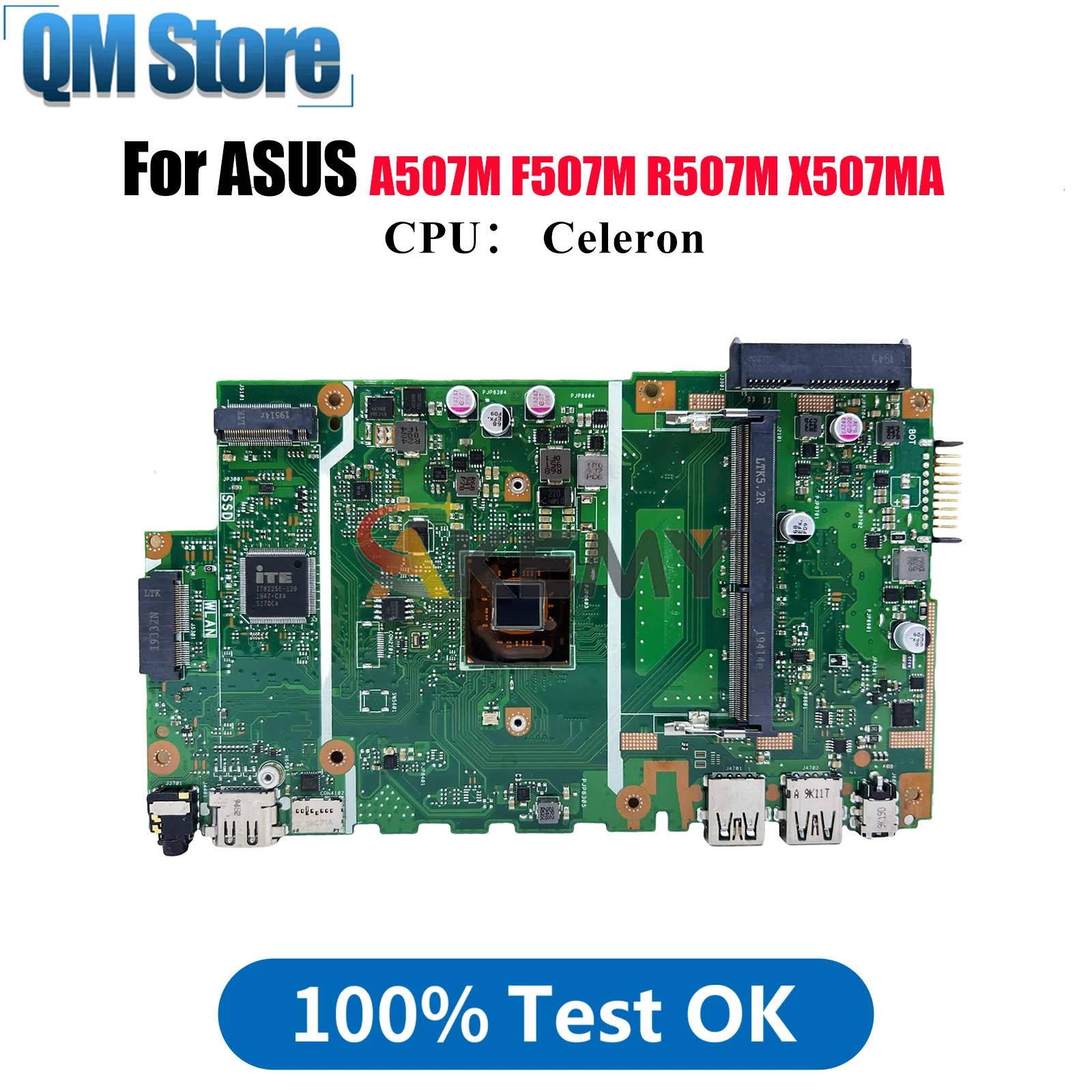 X507MA Материнская плата для ноутбука ASUS VivoBook A507M X507MA X507M R507M F507M Материнская плата для ноутбука с процессором Celeron 100% tests OK stk
X507MA Материнская плата для ноутбука ASUS VivoBook A507M X507MA X507M R507M F507M Материнская плата для ноутбука с процессором Celeron 100% tests OK stk