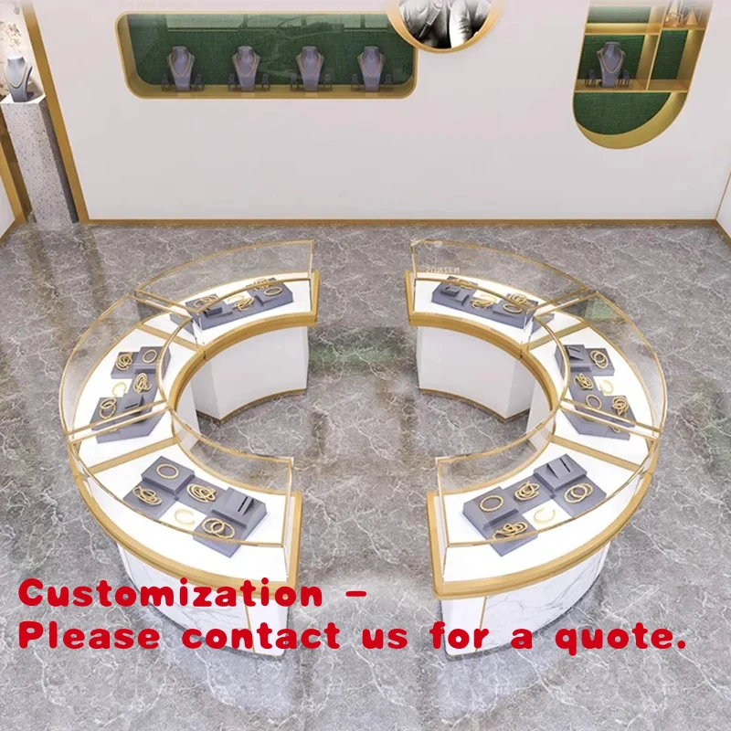 custom.Customizable Gold Jewelry Display Jade Necklace Watch Glasses Curved Cabinet Neajima Counter Showcase Elegant Curved
custom.Customizable Gold Jewelry Display Jade Necklace Watch Glasses Curved Cabinet Neajima Counter Showcase Elegant Curved