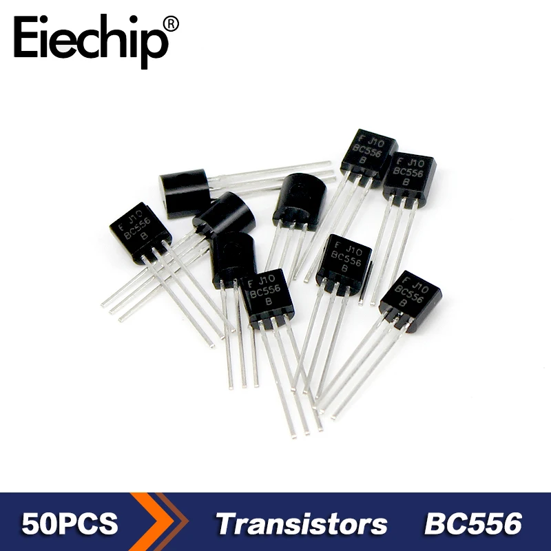 50PCS PNP Transistors BC556 65V 0.1A Triode New original Electronic component chips
50PCS PNP Transistors BC556 65V 0.1A Triode New original Electronic component chips