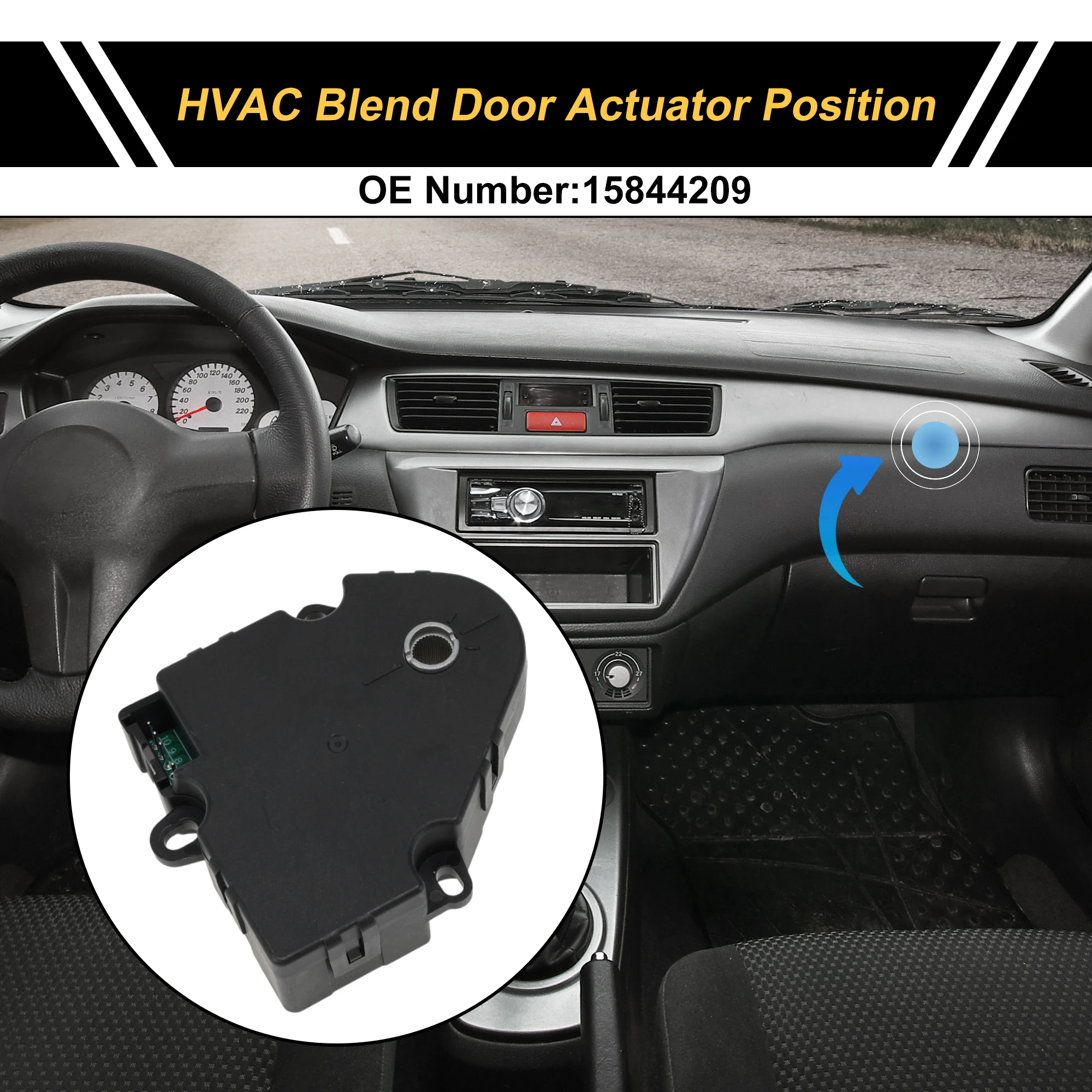 Привод двери смеси обогревателя UXCELL HVAC для Chevrolet Malibu 2008-2012 No 15844209 
Привод двери смеси обогревателя UXCELL HVAC для Chevrolet Malibu 2008-2012 No 15844209
