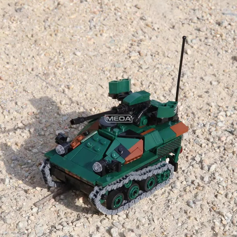 WW2 German Weasel Airborne Reconnaissance Vehicle Building Block Leopard 2A6 Tank Bricks Model DIY Tank Hobby Collection Toy
WW2 German Weasel Airborne Reconnaissance Vehicle Building Block Leopard 2A6 Tank Bricks Model DIY Tank Hobby Collection Toy