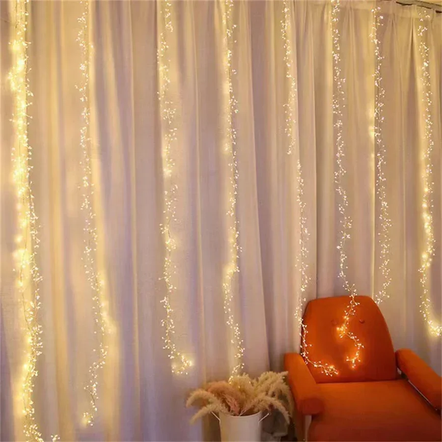 3X3M Cluster Icicle Lights Outdoor 1000 LED Curtain Fairy Light with Remote Waterproof Firecracker Christmas Garland Light
3X3M Cluster Icicle Lights Outdoor 1000 LED Curtain Fairy Light with Remote Waterproof Firecracker Christmas Garland Light