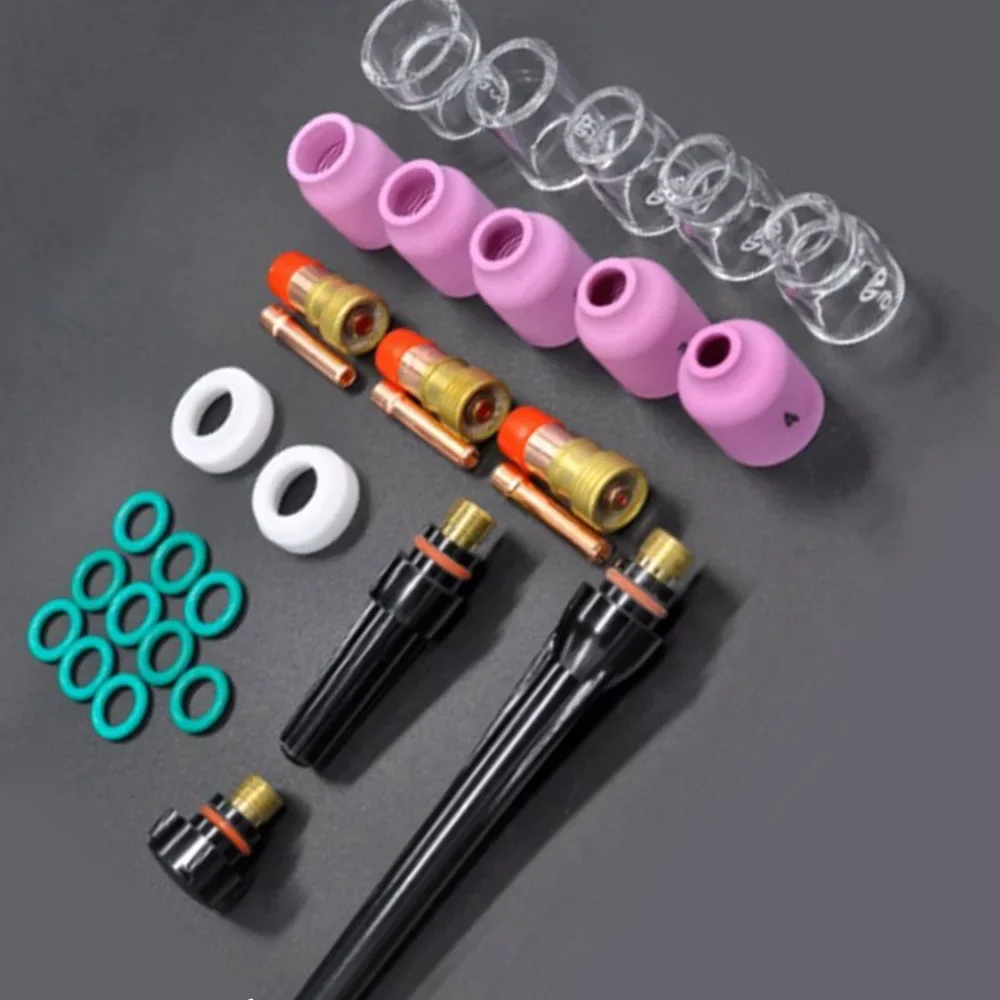 31pcs/Set TIG Welding Torch Gas Lens #12 Heat Glass Cup For WP-17/18/26 Durable Multi Tools Kit Ferramenta
31pcs/Set TIG Welding Torch Gas Lens #12 Heat Glass Cup For WP-17/18/26 Durable Multi Tools Kit Ferramenta