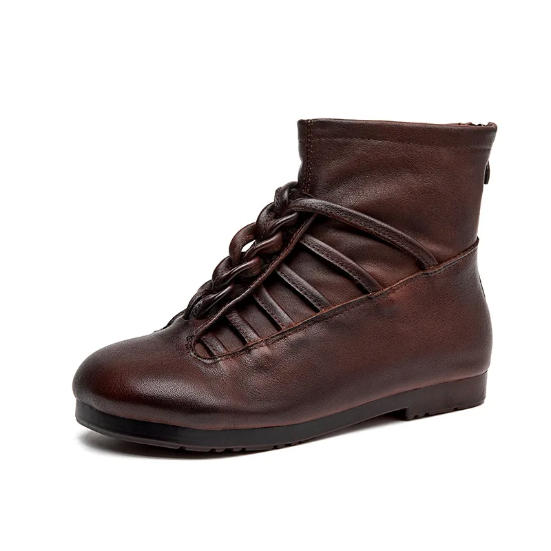 High-quality Retro Nostalgic Style Cowhide Women's Shoes All Genuine Leather Women's Boots Ankle Boots
High-quality Retro Nostalgic Style Cowhide Women's Shoes All Genuine Leather Women's Boots Ankle Boots