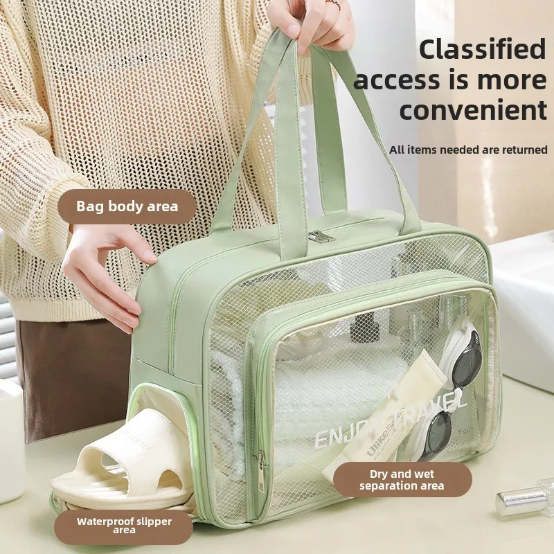 Waterproof Swim Bag with Wet - Dry Sep. Good for gym, beach. Organize items. Spacious, durable. For active folks.
Waterproof Swim Bag with Wet - Dry Sep. Good for gym, beach. Organize items. Spacious, durable. For active folks.