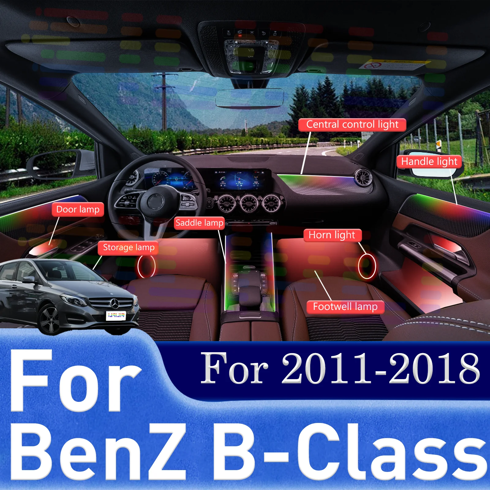 Для BenZ B-Class автомобильная полоса окружающего освещения APP Control 64-цветная RGB симфония внутренняя акриловая направляющая светодиодная атмосферная лампа
Для BenZ B-Class автомобильная полоса окружающего освещения APP Control 64-цветная RGB симфония внутренняя акриловая направляющая светодиодная атмосферная лампа