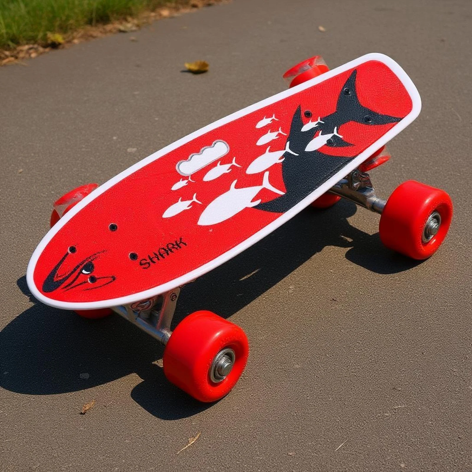 aquaticShaped Skateboard Transparent Flashing Wheels Hand-Held Skateboard Sports Gear Carry Handle Cutout Printed Graphic
aquaticShaped Skateboard Transparent Flashing Wheels Hand-Held Skateboard Sports Gear Carry Handle Cutout Printed Graphic