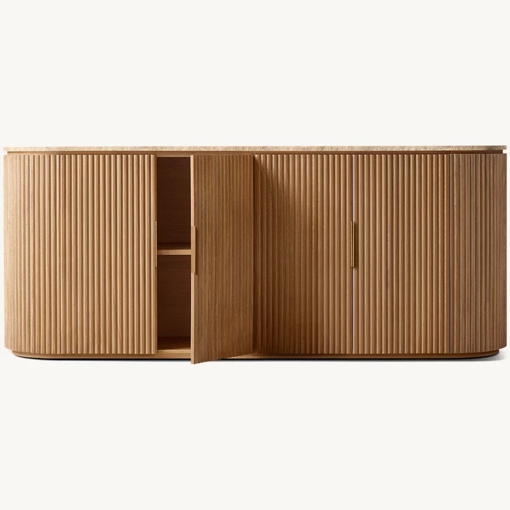 Luxury Furniture Indoor Cabinet 4 Door Solid Wooden Sideboard Cabinet with Storage for Kitchen Living Room Hotel Farmhouse Hall
Luxury Furniture Indoor Cabinet 4 Door Solid Wooden Sideboard Cabinet with Storage for Kitchen Living Room Hotel Farmhouse Hall