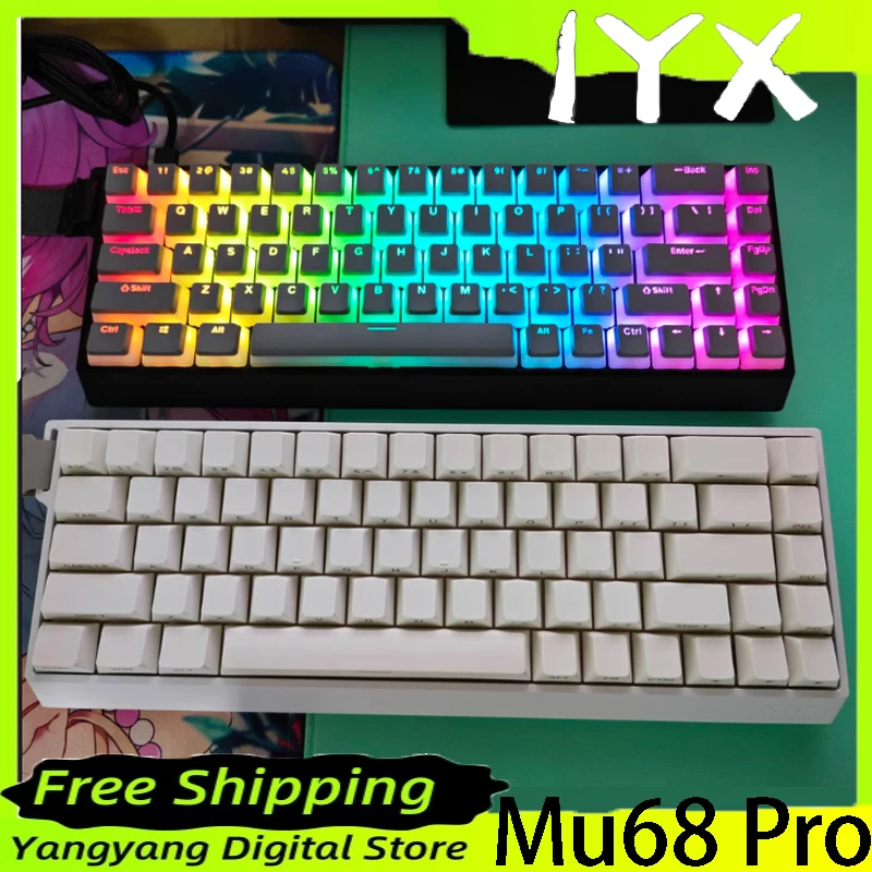 Магнитная клавиатура Iyx Mu68 Pro Mu68pro из алюминиевого сплава 8K с быстрым запуском, Механическая игровая клавиатура Rgb аксессуары для геймеров
Магнитная клавиатура Iyx Mu68 Pro Mu68pro из алюминиевого сплава 8K с быстрым запуском, Механическая игровая клавиатура Rgb аксессуары для геймеров