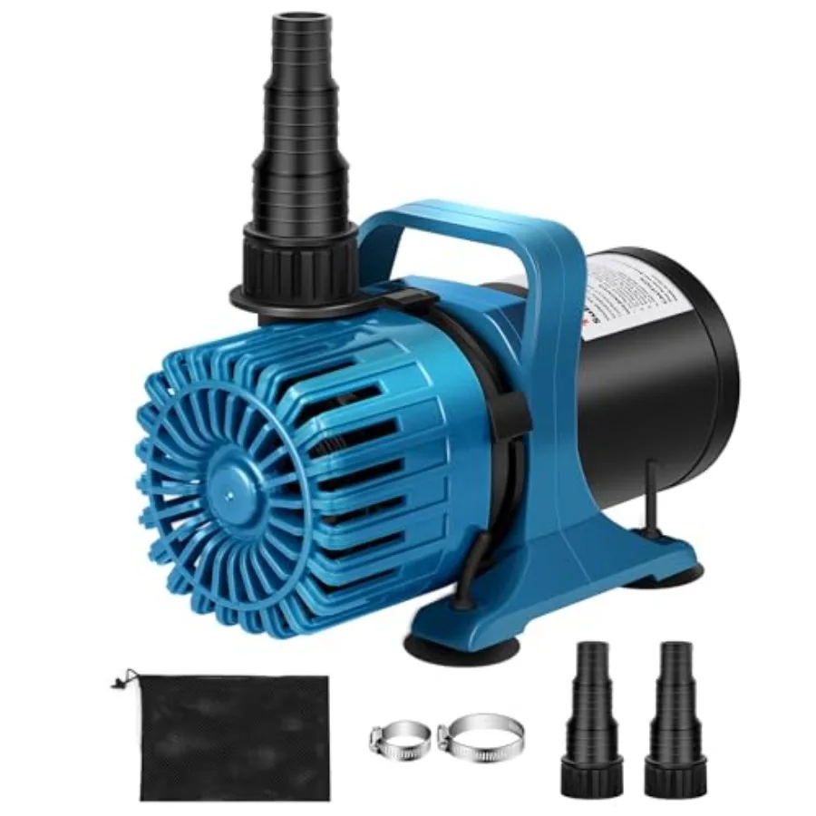 Pond fountain pump for water garden use, ABS plastic body, black color, 1800 GPH flow rate with 14FT lift height and ultra-quie
Pond fountain pump for water garden use, ABS plastic body, black color, 1800 GPH flow rate with 14FT lift height and ultra-quie