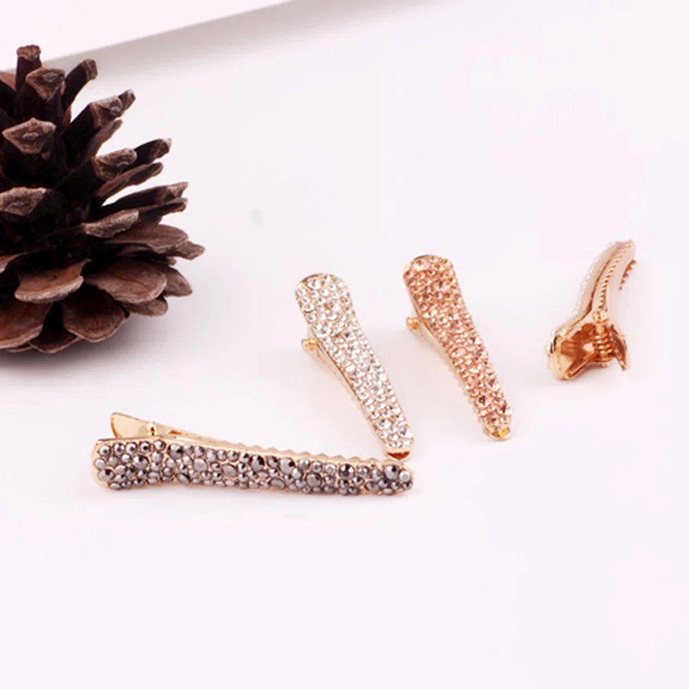 4 шт., заколки для волос со стразами и утконосом, полное покрытие, держатель для челки с искусственным кристаллом и жемчугом для женщин и девочек, привлекательный блеск
4 шт., заколки для волос со стразами и утконосом, полное покрытие, держатель для челки с искусственным кристаллом и жемчугом для женщин и девочек, привлекательный блеск