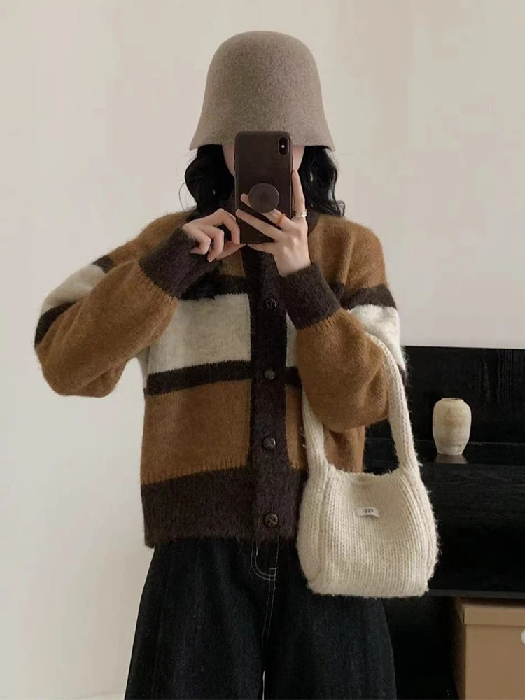 New Slimming High End Feelings Button Cardigan Outerwear Top Deep ey Color Blo Knitwear Women's Autumn Winter
New Slimming High End Feelings Button Cardigan Outerwear Top Deep ey Color Blo Knitwear Women's Autumn Winter