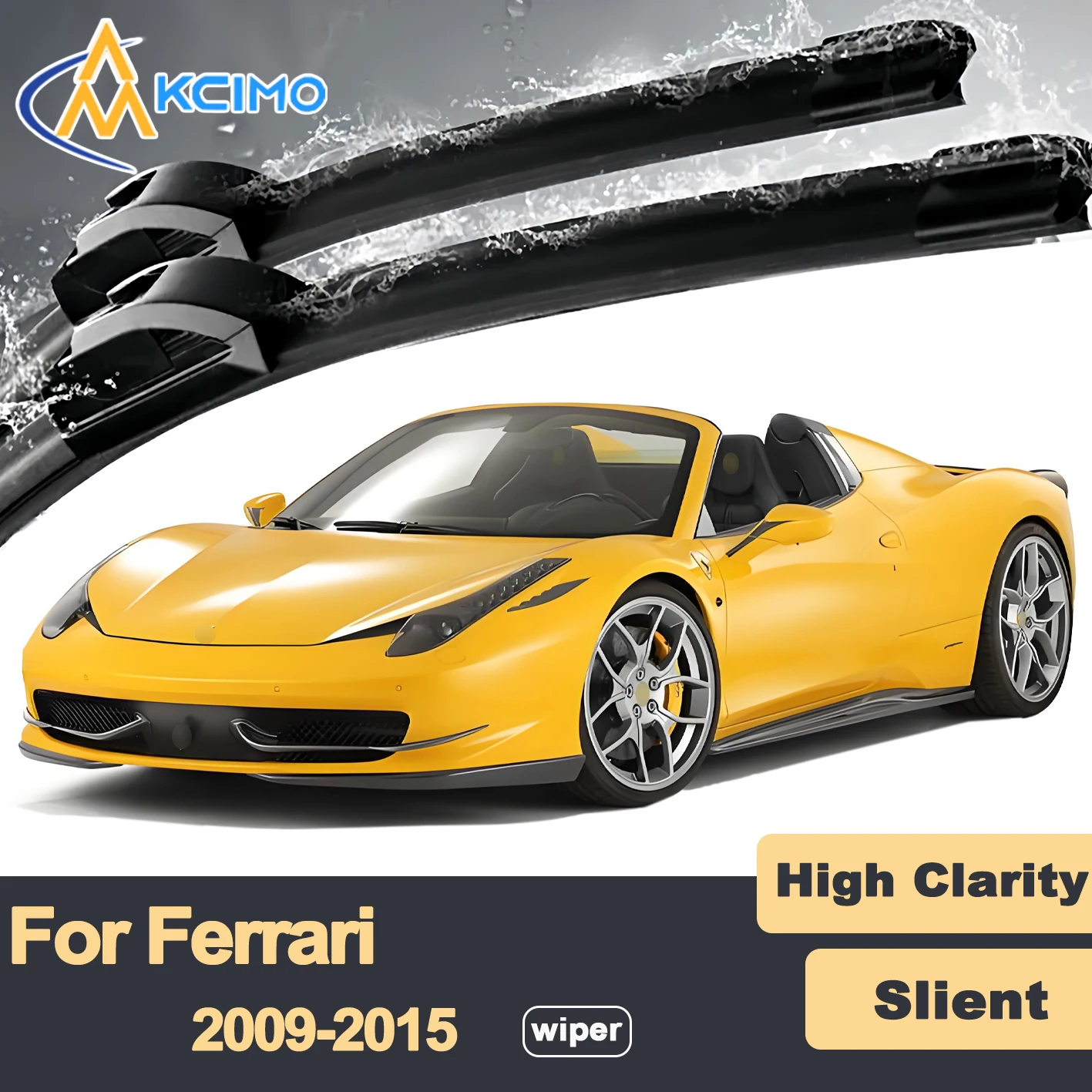 Premium Rubber Durable Silent Windshield Wiper Blades 2pcs for Ferrari 458 Italia 458 Spider F142 2009-2015 458 Speciale
Premium Rubber Durable Silent Windshield Wiper Blades 2pcs for Ferrari 458 Italia 458 Spider F142 2009-2015 458 Speciale
