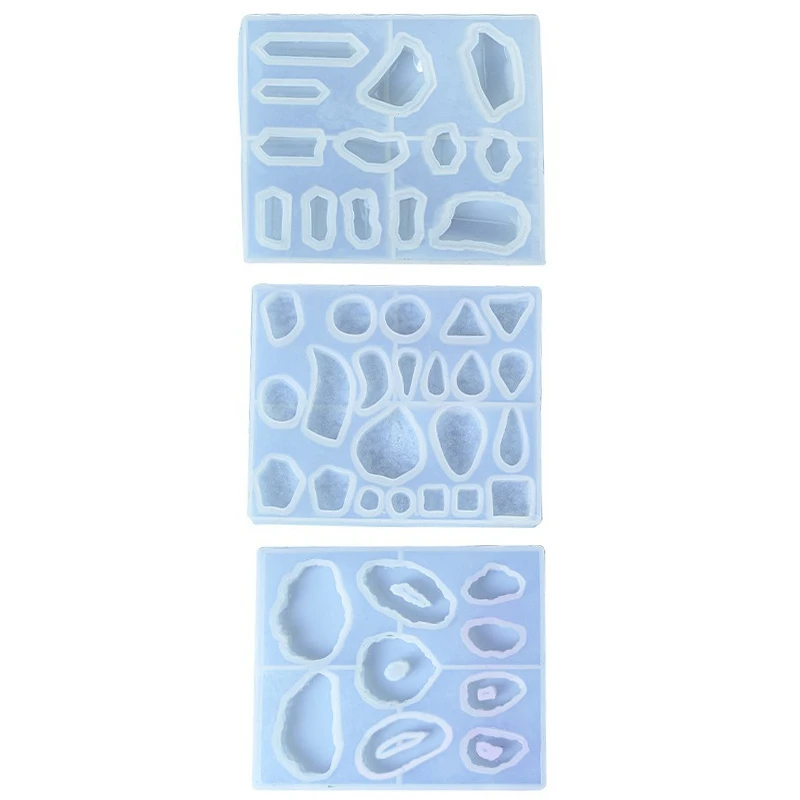 3Pcs Pendant Resin Mold DIY Jewelry Necklace Mold Epoxy Resin Glue Silicone Mold Irregular Shaped Pendant
3Pcs Pendant Resin Mold DIY Jewelry Necklace Mold Epoxy Resin Glue Silicone Mold Irregular Shaped Pendant