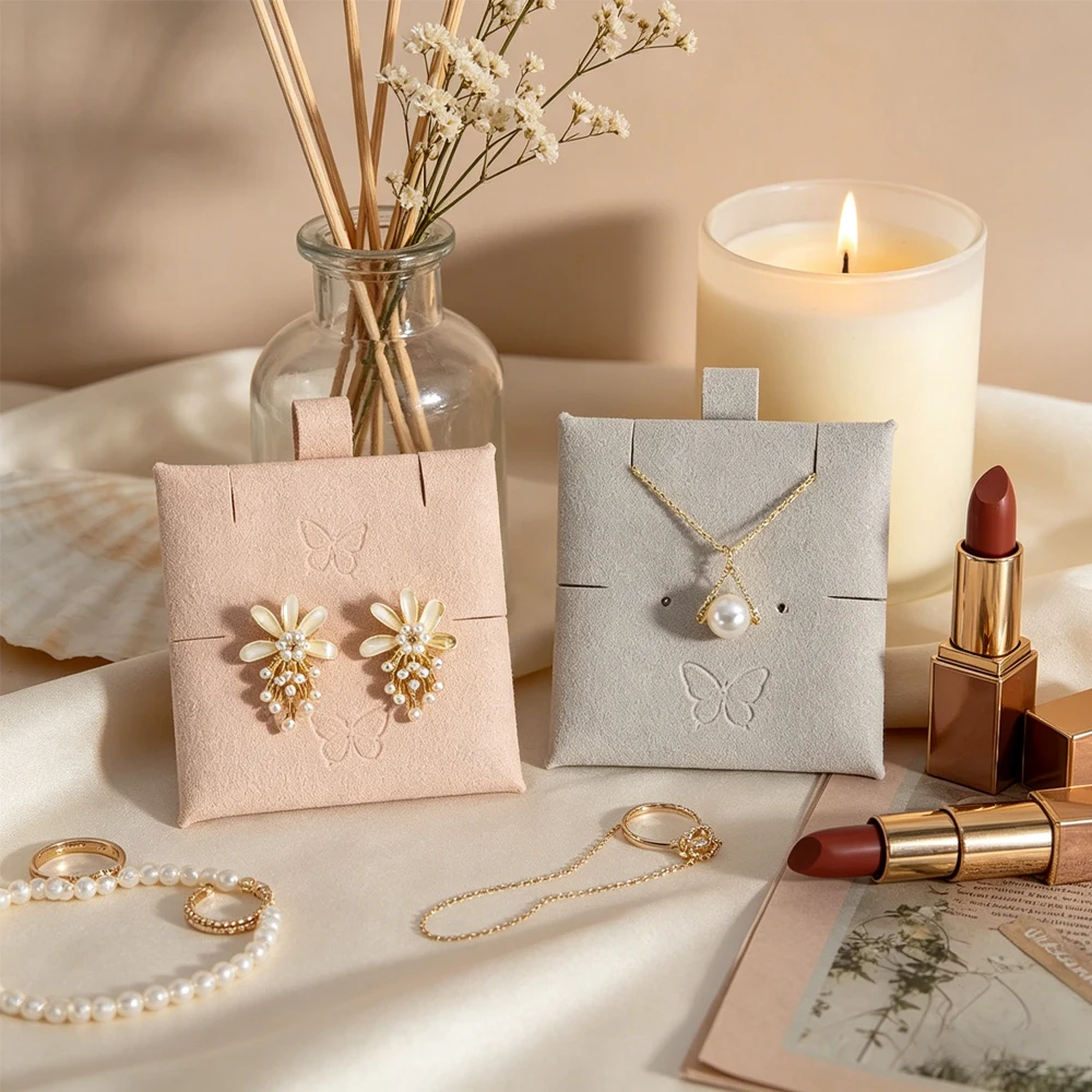 Wholesale 6x6cm Handmade Microfiber Packaging Custom Logo Necklace Earrings Bracelets Display Card Jewelry Box Pouch Insert Pad
Wholesale 6x6cm Handmade Microfiber Packaging Custom Logo Necklace Earrings Bracelets Display Card Jewelry Box Pouch Insert Pad