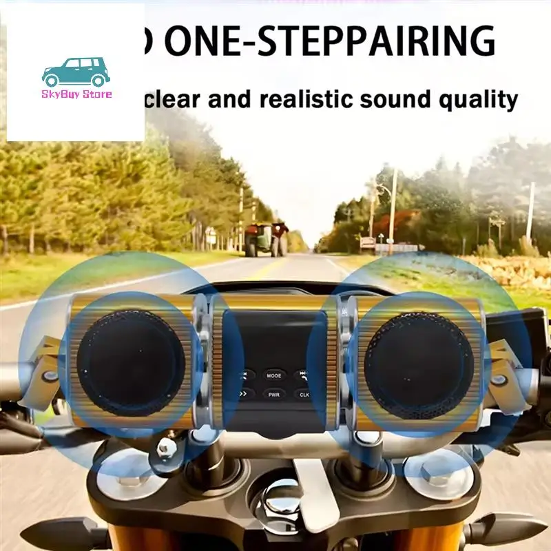 Motorcycle Speaker With Built-In Amplifier Wireless USB & AUX Inputs FM Radio 12V Metal MP3 Player For Off-Road Bikes
Motorcycle Speaker With Built-In Amplifier Wireless USB & AUX Inputs FM Radio 12V Metal MP3 Player For Off-Road Bikes