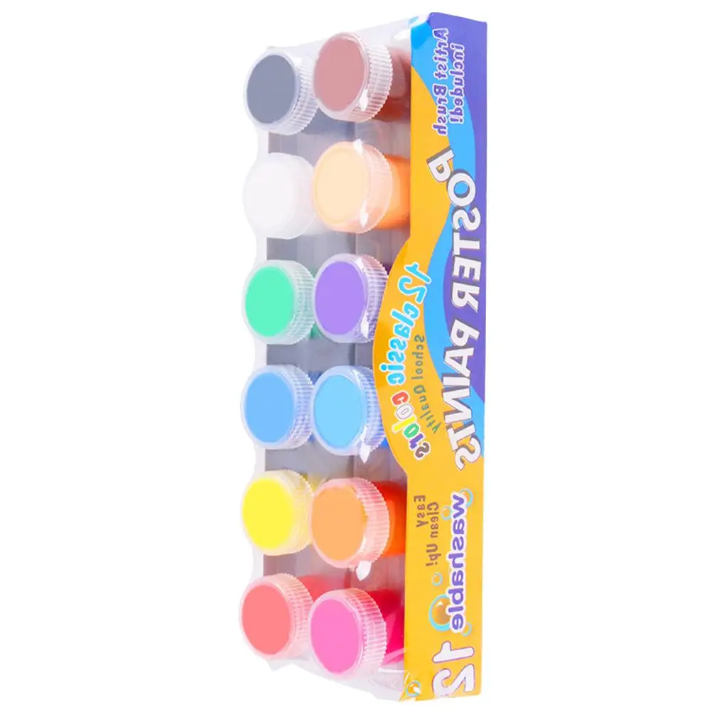 Washable Finger Paint Kids Paiting Graffiti Painting Kit Brush Pigment Set Craft Supplies Acrylic Paint Colors
Washable Finger Paint Kids Paiting Graffiti Painting Kit Brush Pigment Set Craft Supplies Acrylic Paint Colors