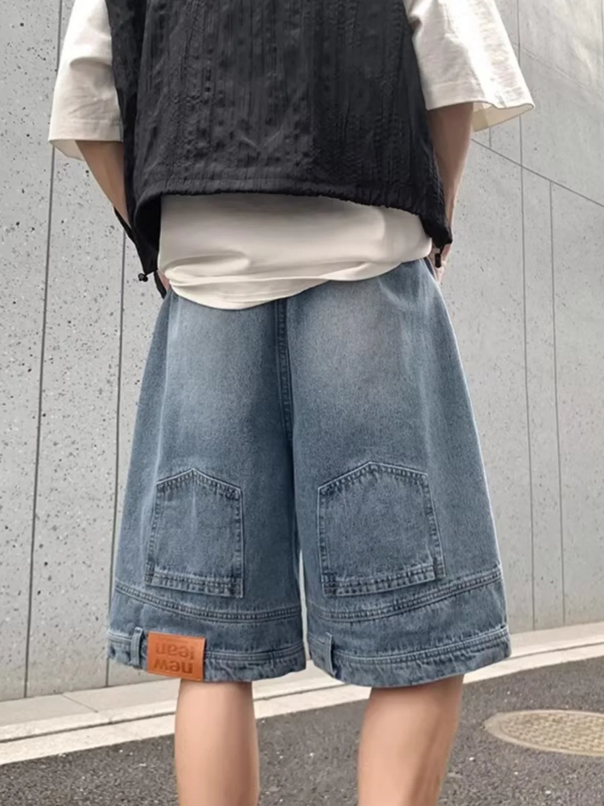 Summer Thin American High Street Workwear Loose Fit Straight Leg Jeans orts for Men Casual Youth Faion Five-Quarter Pants
Summer Thin American High Street Workwear Loose Fit Straight Leg Jeans orts for Men Casual Youth Faion Five-Quarter Pants