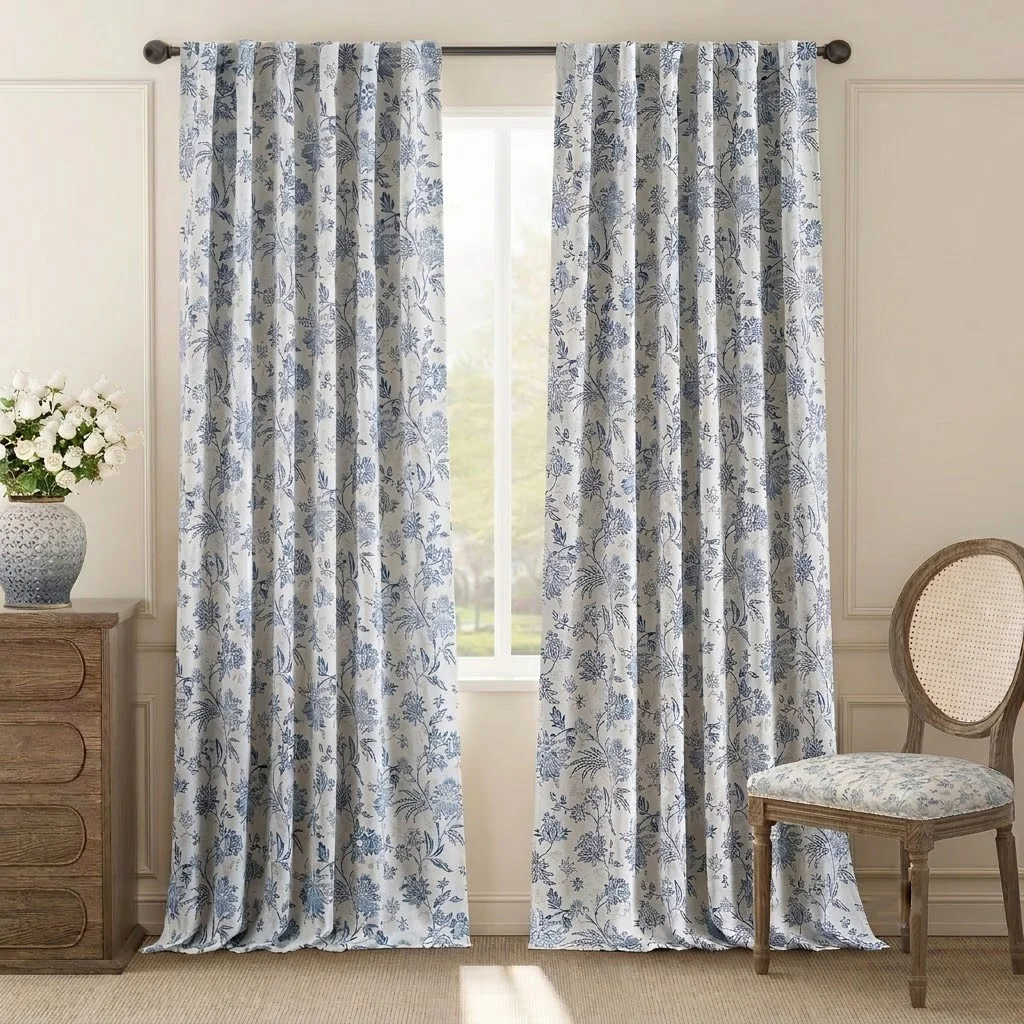 French Country Blackout Floral Curtains for Bedroom Flower Printed Window Drapes Noise Reducing Back Tab 2 Panels Room Darkening
French Country Blackout Floral Curtains for Bedroom Flower Printed Window Drapes Noise Reducing Back Tab 2 Panels Room Darkening