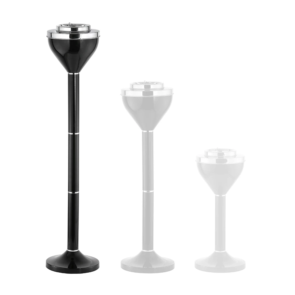 Stylish Personality Stainless Steel Vertical Rotating Ashtray with Lid Black Floor Standing Ashtray 40/60/80cm Adjustable Height
Stylish Personality Stainless Steel Vertical Rotating Ashtray with Lid Black Floor Standing Ashtray 40/60/80cm Adjustable Height