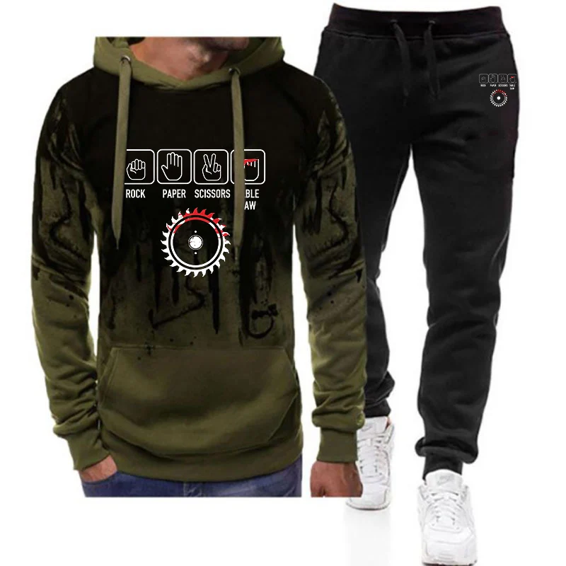 Rock Paper Scissors Table Saw Funny Carpenter Print 2025 Men's New Gradient Color Hoodie+Sweatpant Casual Harajuku Suit
Rock Paper Scissors Table Saw Funny Carpenter Print 2025 Men's New Gradient Color Hoodie+Sweatpant Casual Harajuku Suit