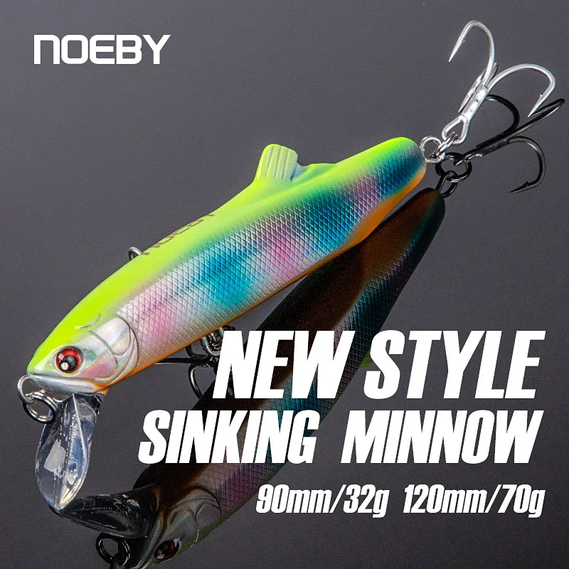 Воблер Noeby Minnow 90мм 32г 120мм 70г, тонущая искусственная жесткая приманка для ловли тунца, морского окуня, для морской рыбалки
Воблер Noeby Minnow 90мм 32г 120мм 70г, тонущая искусственная жесткая приманка для ловли тунца, морского окуня, для морской рыбалки
