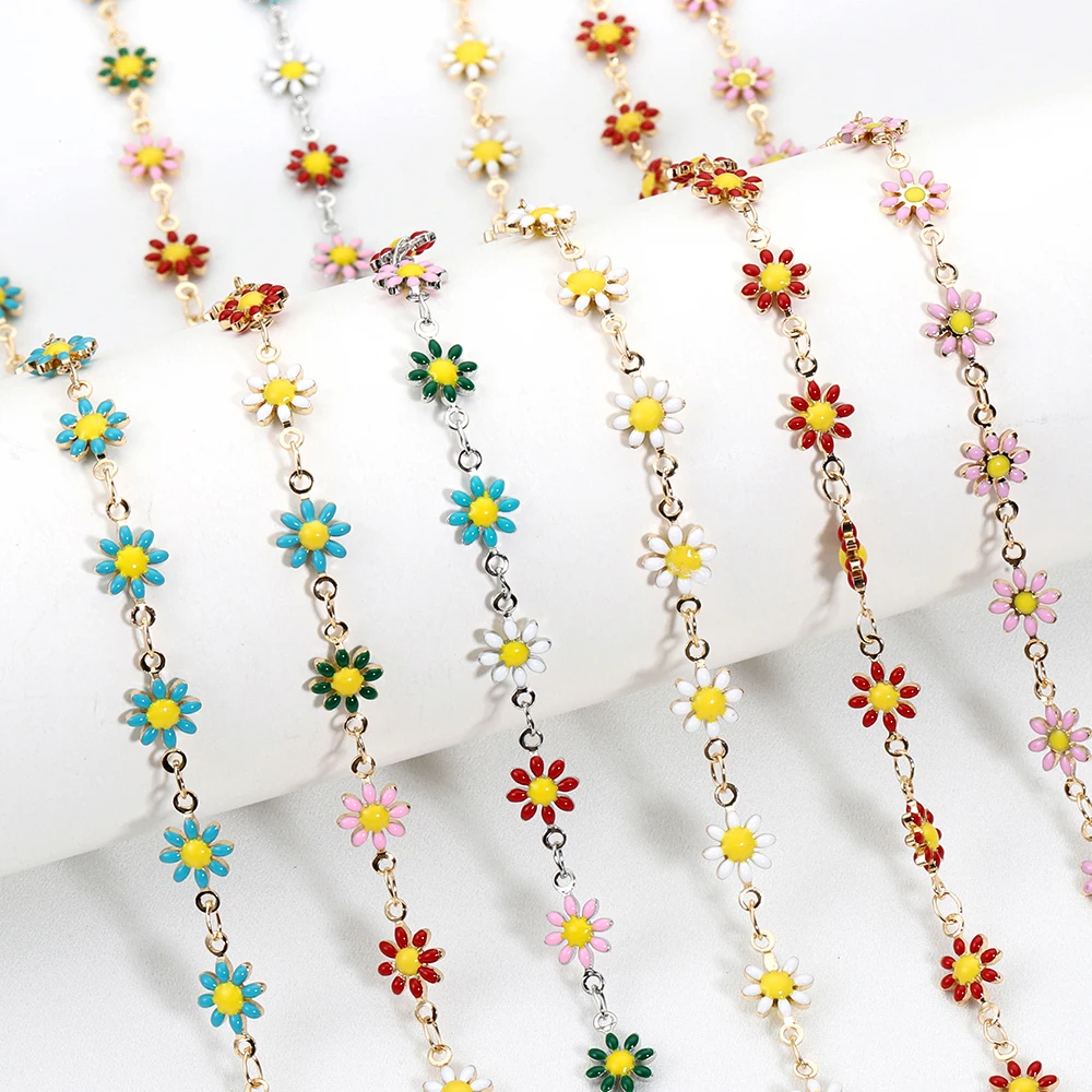0.5/1 meter Preserving Dripping Oil Daisy Chain Small Fresh Flower Handmade Necklace Bracelet Loose Chain Jewelry Accessories
0.5/1 meter Preserving Dripping Oil Daisy Chain Small Fresh Flower Handmade Necklace Bracelet Loose Chain Jewelry Accessories