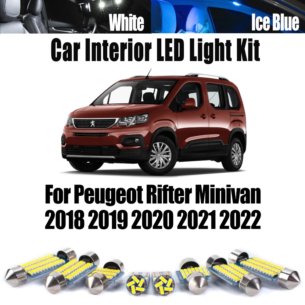10 шт. автомобильные потолочные лампы Canbus для Peugeot Rifter Minivan 2018 2019 2020 2021 2022 светодиодный комплект освещения для внутреннего багажника номерного знака
10 шт. автомобильные потолочные лампы Canbus для Peugeot Rifter Minivan 2018 2019 2020 2021 2022 светодиодный комплект освещения для внутреннего багажника номерного знака