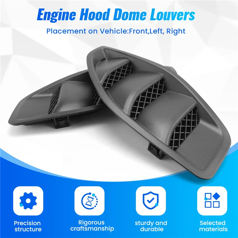XMSJ-AASS-Car Left Right Engine Hood Dome Louvers Air Inlet Vents Bezel Fit For Jeep JK Wrangler 2007-2017
XMSJ-AASS-Car Left Right Engine Hood Dome Louvers Air Inlet Vents Bezel Fit For Jeep JK Wrangler 2007-2017