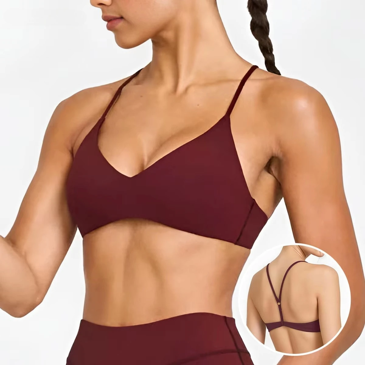 Sexy Fitness Yoga Bras Race Back Sports Bras Nylon Top Women Bra Breathable Underwear for Women Gym Yoga Bras Solid Color
Sexy Fitness Yoga Bras Race Back Sports Bras Nylon Top Women Bra Breathable Underwear for Women Gym Yoga Bras Solid Color