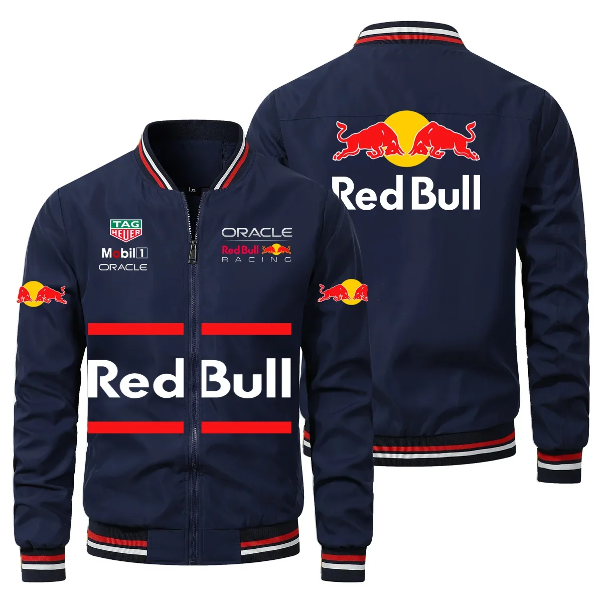 Red Bull Logo Jacket Windbreaker Men's Vintage Style Motorcycle Jacket Red Bull Racing Sportswear Red Bull Racing Team Jacket
Red Bull Logo Jacket Windbreaker Men's Vintage Style Motorcycle Jacket Red Bull Racing Sportswear Red Bull Racing Team Jacket