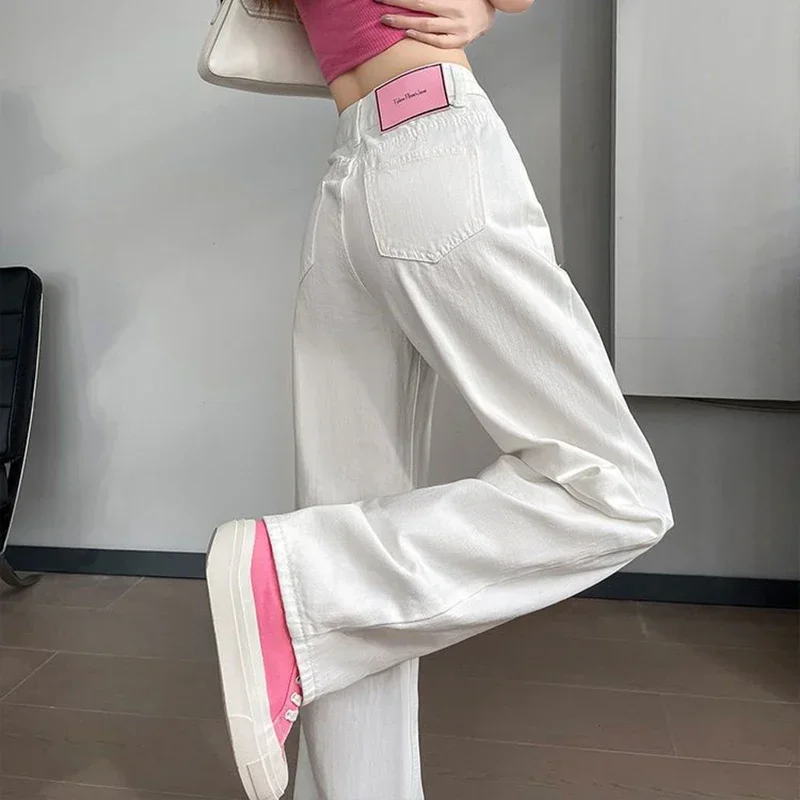 Лидер продаж, женские удобные прямые джинсы, женские классические джинсовые брюки с высокой талией, белые свободные повседневные брюки для девочек
Лидер продаж, женские удобные прямые джинсы, женские классические джинсовые брюки с высокой талией, белые свободные повседневные брюки для девочек