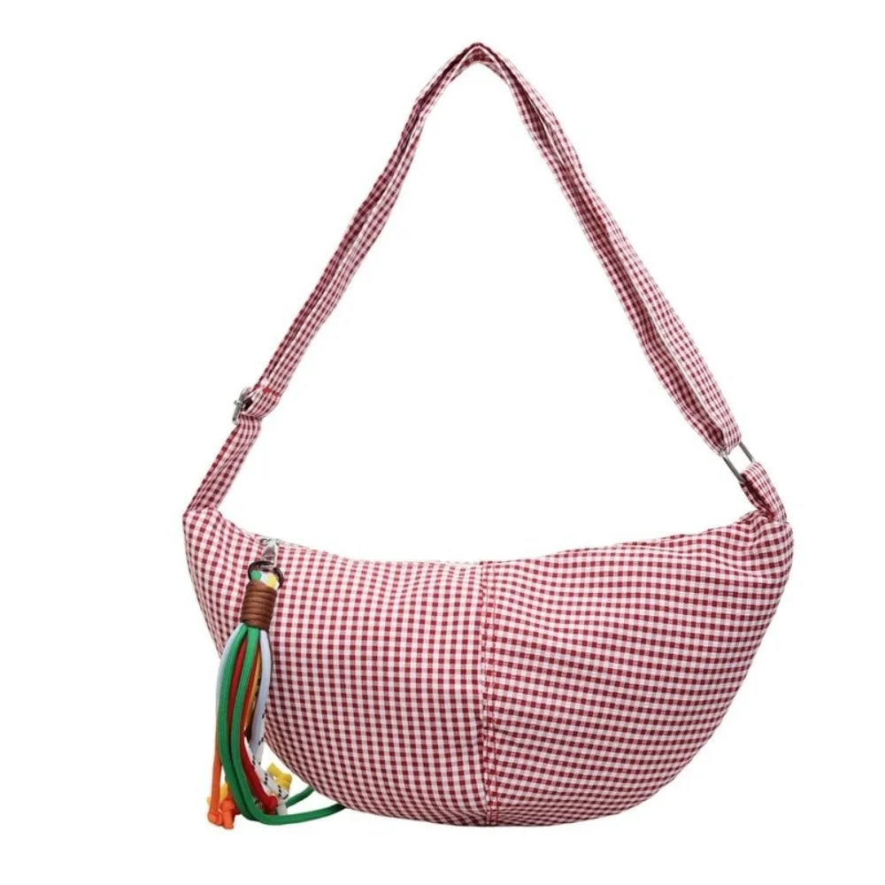 Simple Zipper Plaid Shoulder Bag Large Capacity Colth Dumpling Bag Hobos Bag Multicolor Crossbody Bag Daily
Simple Zipper Plaid Shoulder Bag Large Capacity Colth Dumpling Bag Hobos Bag Multicolor Crossbody Bag Daily