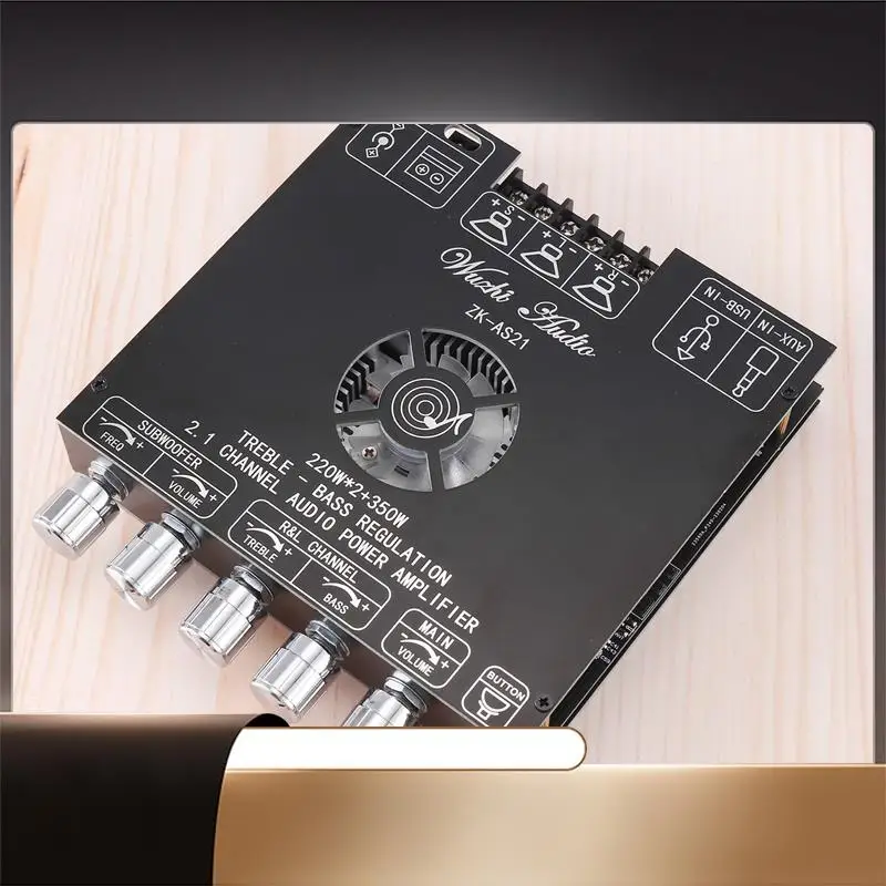 ZK-AS21 Digital Bluetooth Audio Amplifier Board Subwoofer 220Wx2+350W 2.1Channel TPA3255 Audio Power Amplifier Module-X64A
ZK-AS21 Digital Bluetooth Audio Amplifier Board Subwoofer 220Wx2+350W 2.1Channel TPA3255 Audio Power Amplifier Module-X64A