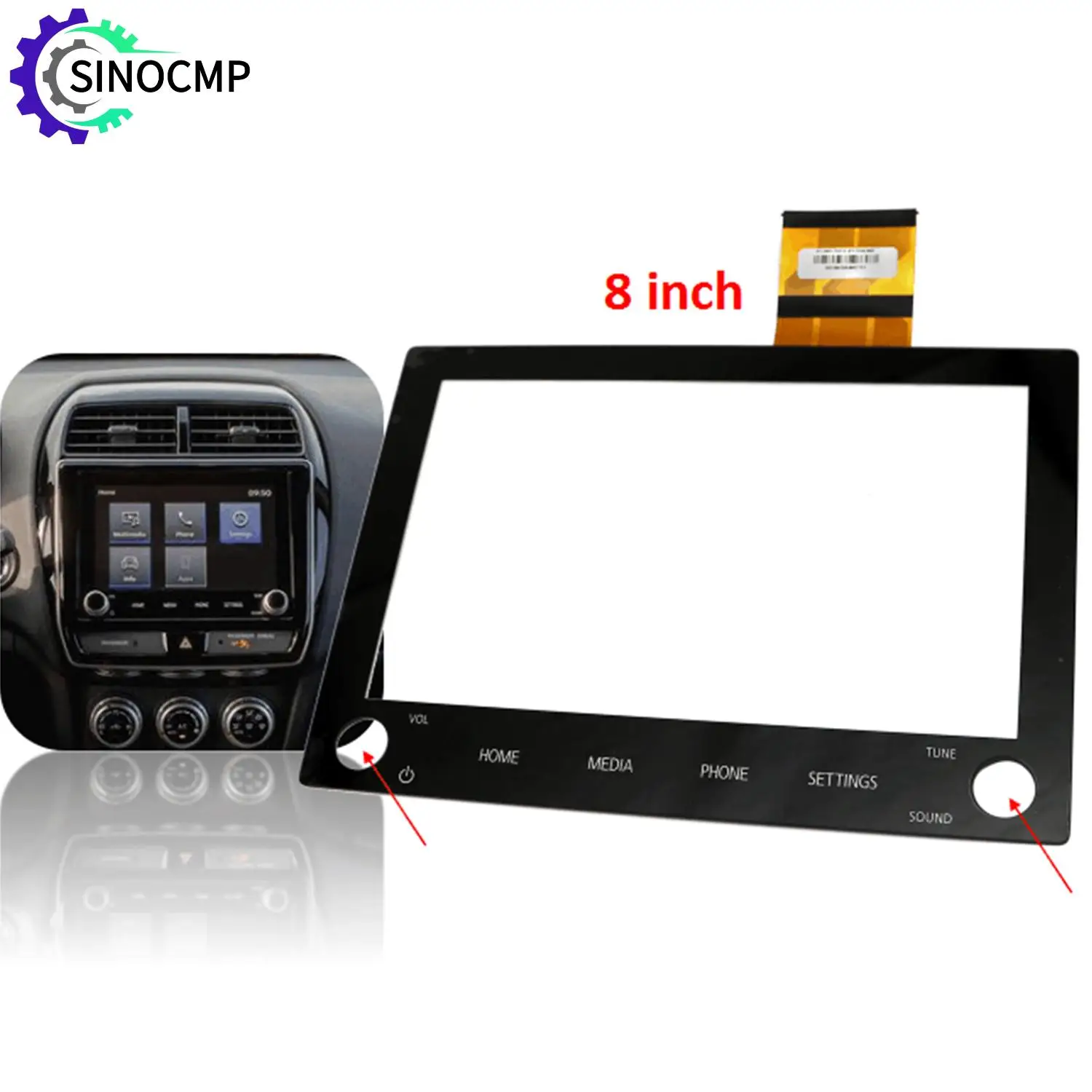 8 Inch Touch Screen Glass Digitizer Radio 2 Knobs 3AP578 8740A103 8740A040 8740A076 For 2019-2022 Mitsubishi Outlander Car Parts
8 Inch Touch Screen Glass Digitizer Radio 2 Knobs 3AP578 8740A103 8740A040 8740A076 For 2019-2022 Mitsubishi Outlander Car Parts