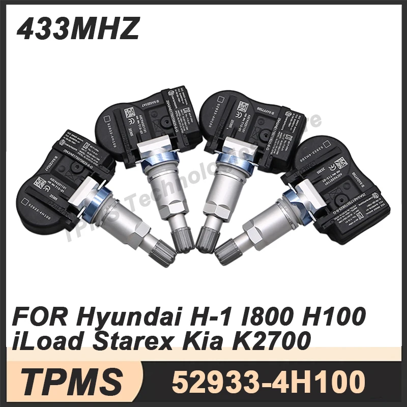 4PCS Tire Pressure Monitoring Sensor For Hyundai H-1 H100 Van I800 iLoad Starex Kia K2700 TPMS SENSOR 52933-4H100 433MHz
4PCS Tire Pressure Monitoring Sensor For Hyundai H-1 H100 Van I800 iLoad Starex Kia K2700 TPMS SENSOR 52933-4H100 433MHz