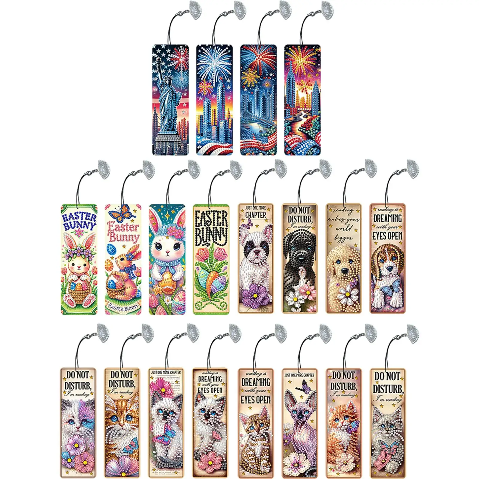4Pcs Special Shape Animal 5D Diamond Art Bookmark Kits with Pendant DIY Diamond Art Bookmarks Kits for Adults DIY Art Craft
4Pcs Special Shape Animal 5D Diamond Art Bookmark Kits with Pendant DIY Diamond Art Bookmarks Kits for Adults DIY Art Craft