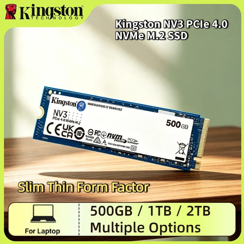 Kingston NV3 SSD 2TB 1TB 500GB M.2 2280 PCIe 4.0 Up to 6000MB s Internal Solid State Drive Reliable Storage for Laptop Desktop
Kingston NV3 SSD 2TB 1TB 500GB M.2 2280 PCIe 4.0 Up to 6000MB s Internal Solid State Drive Reliable Storage for Laptop Desktop
