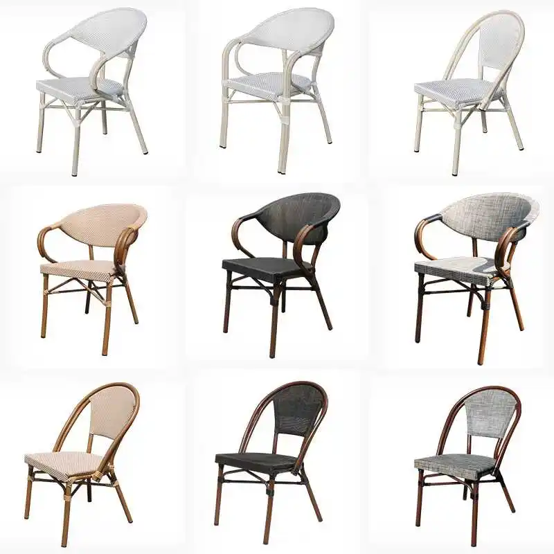 Rattan chair coffee shop courtyard terrace imitation rattan chair outdoor balcony negotiation room table and chairs French
Rattan chair coffee shop courtyard terrace imitation rattan chair outdoor balcony negotiation room table and chairs French