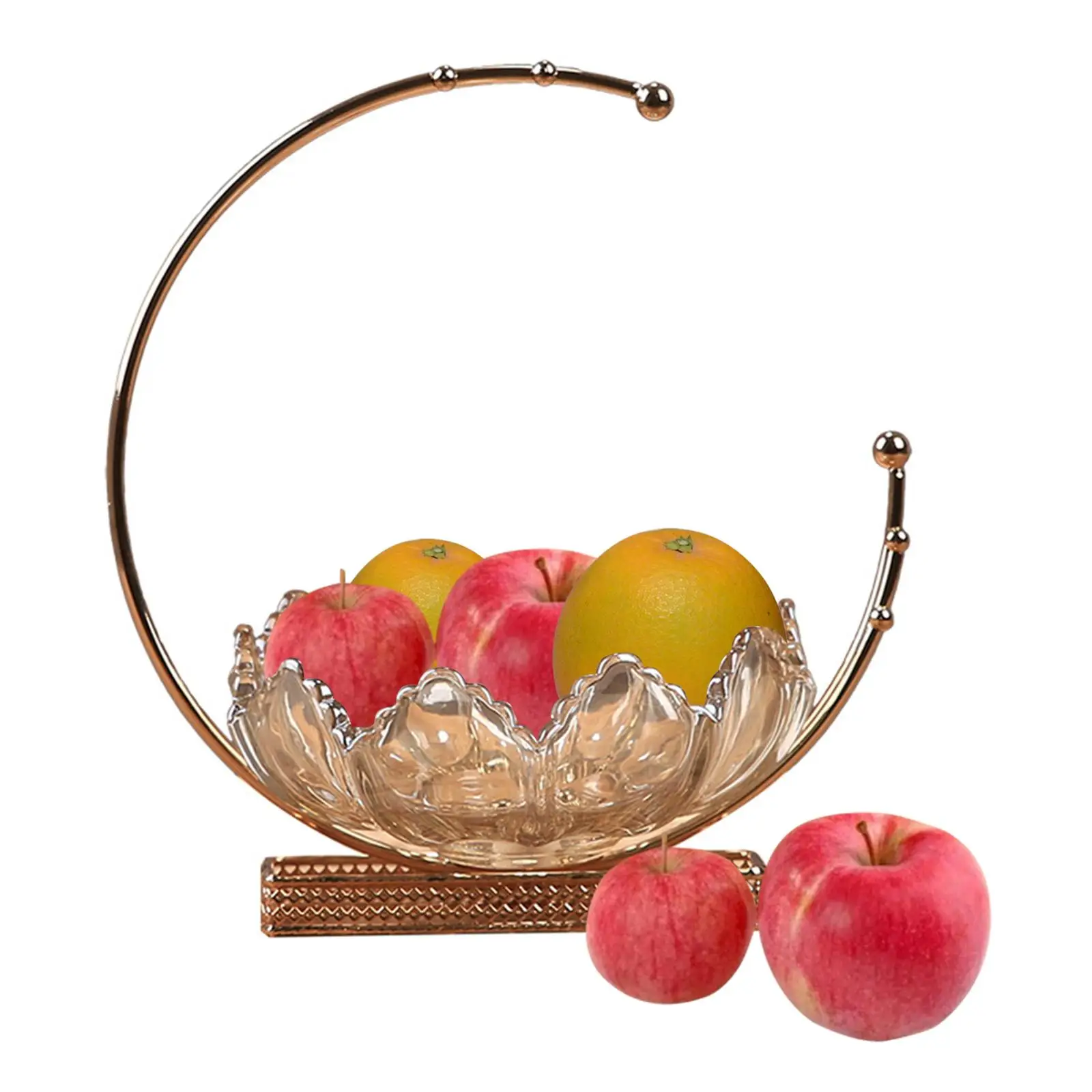 Glass Fruit Bowl with Metal Stand, Fruit Bowl Serving - Dessert Appetizer Chip Dish
Glass Fruit Bowl with Metal Stand, Fruit Bowl Serving - Dessert Appetizer Chip Dish