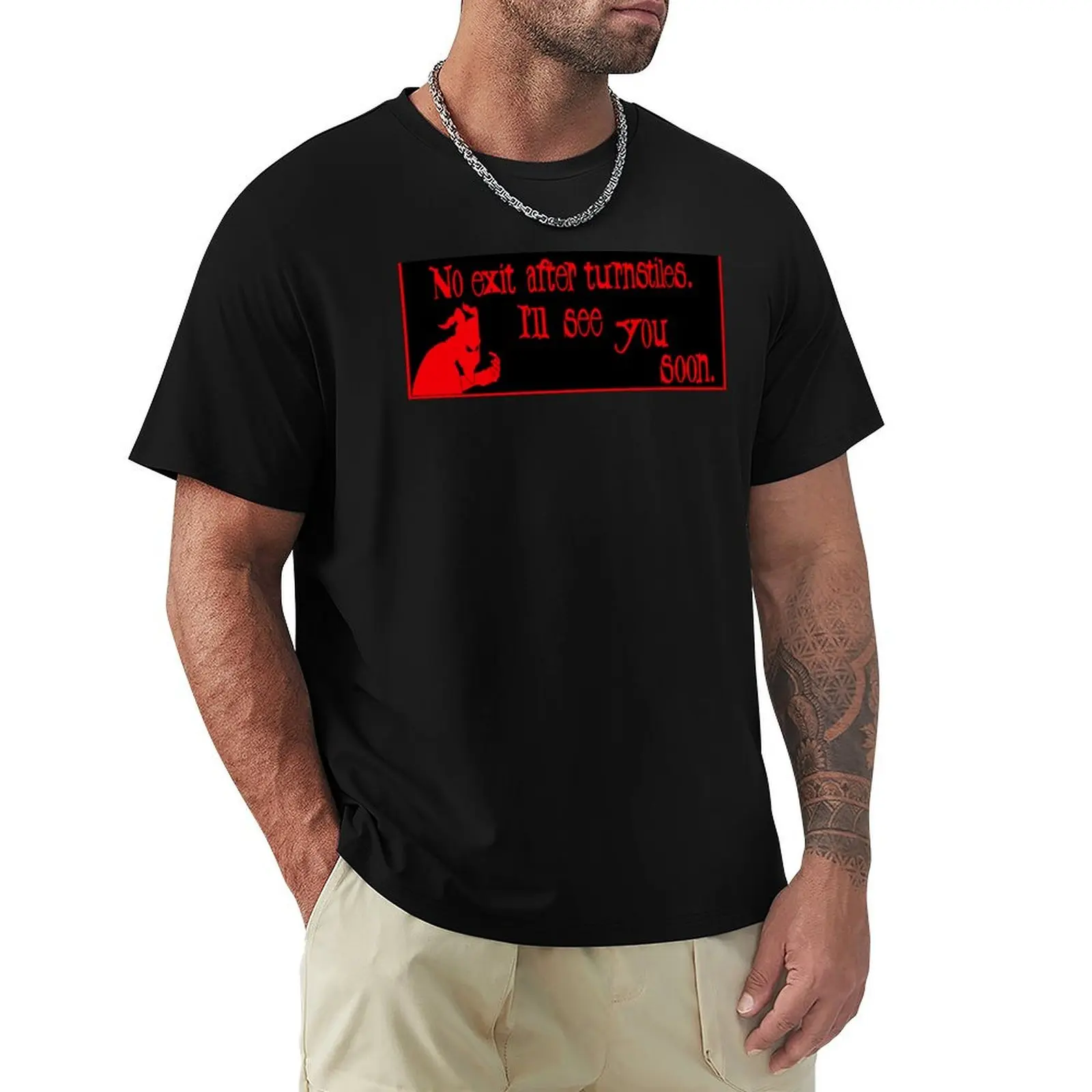 Final destination 3 (rollercoaster ride sign) (YOU MAY NEVER RETURN!) T-Shirt funny shirt cotton mens shirts graphic tee
Final destination 3 (rollercoaster ride sign) (YOU MAY NEVER RETURN!) T-Shirt funny shirt cotton mens shirts graphic tee