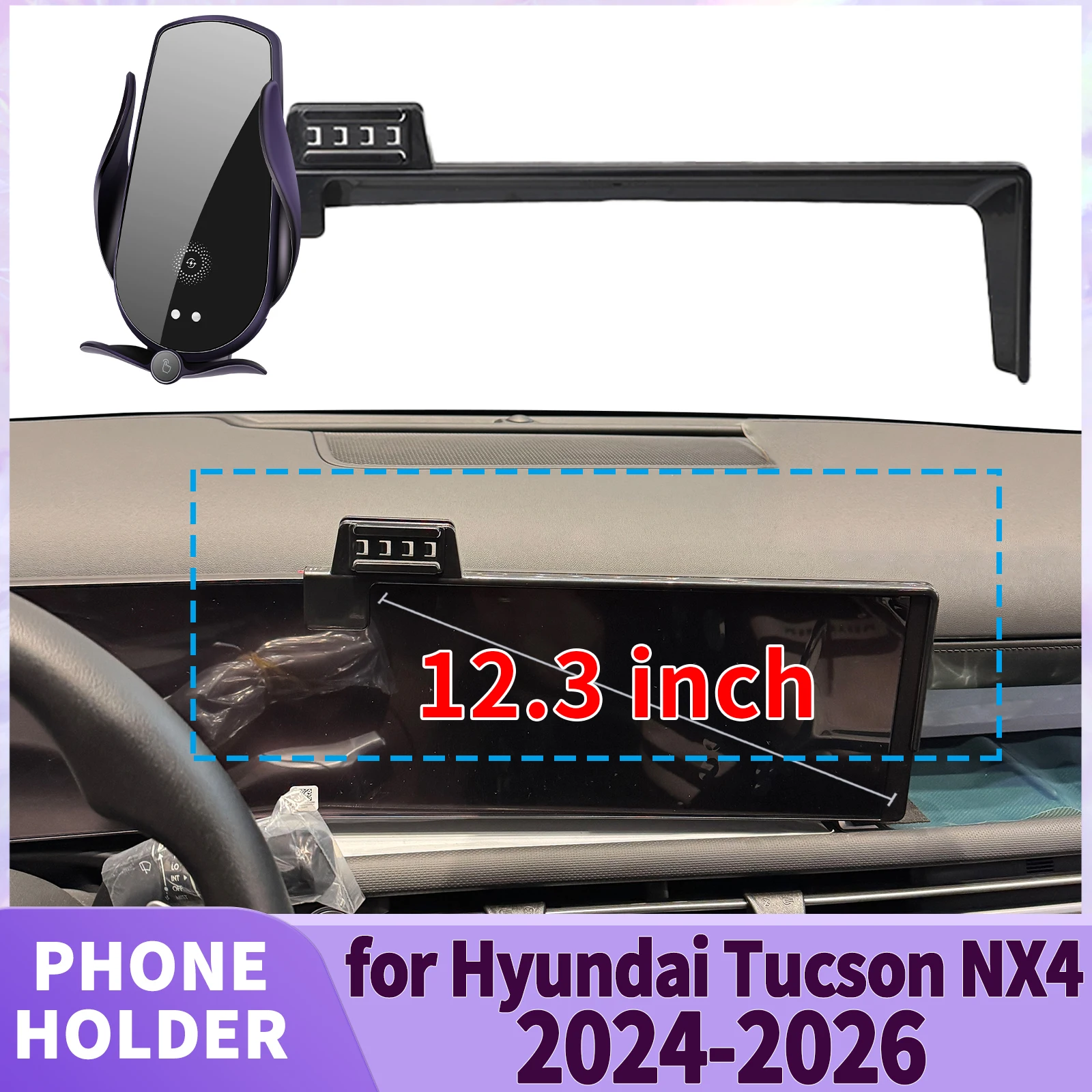 fit for Hyundai Tucson NX4 2024 2025 2026 Screen Base Phone Holder Mount Secure Clip Car accessoires
fit for Hyundai Tucson NX4 2024 2025 2026 Screen Base Phone Holder Mount Secure Clip Car accessoires
