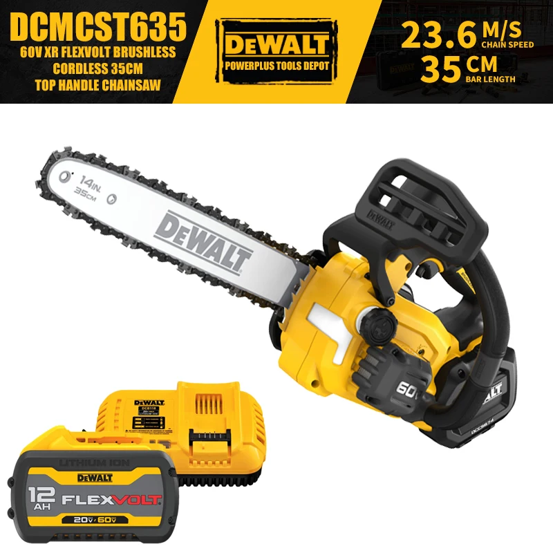 DEWALT DCMST635 คู่มือการใช้งานและรีวิวอย่างละเอียดสำหรับมีดวงจรไร้สาย 35 ซม. รุ่น DCMST635 ที่เหมาะกับงานตัดไม้ในสวนและงานก่อสร้าง