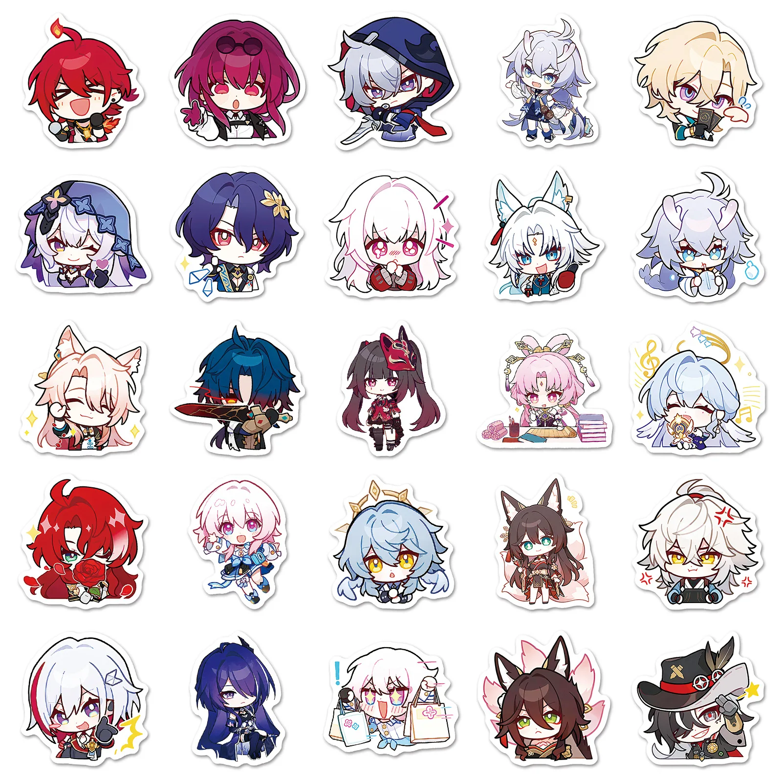 10/50PCS Game Honkai: Star Rail Sticker Q Version Cute Kawaii Cartoon Doodle Decals Kids Toys Gift for Laptop Guitar Scrapbook
10/50PCS Game Honkai: Star Rail Sticker Q Version Cute Kawaii Cartoon Doodle Decals Kids Toys Gift for Laptop Guitar Scrapbook