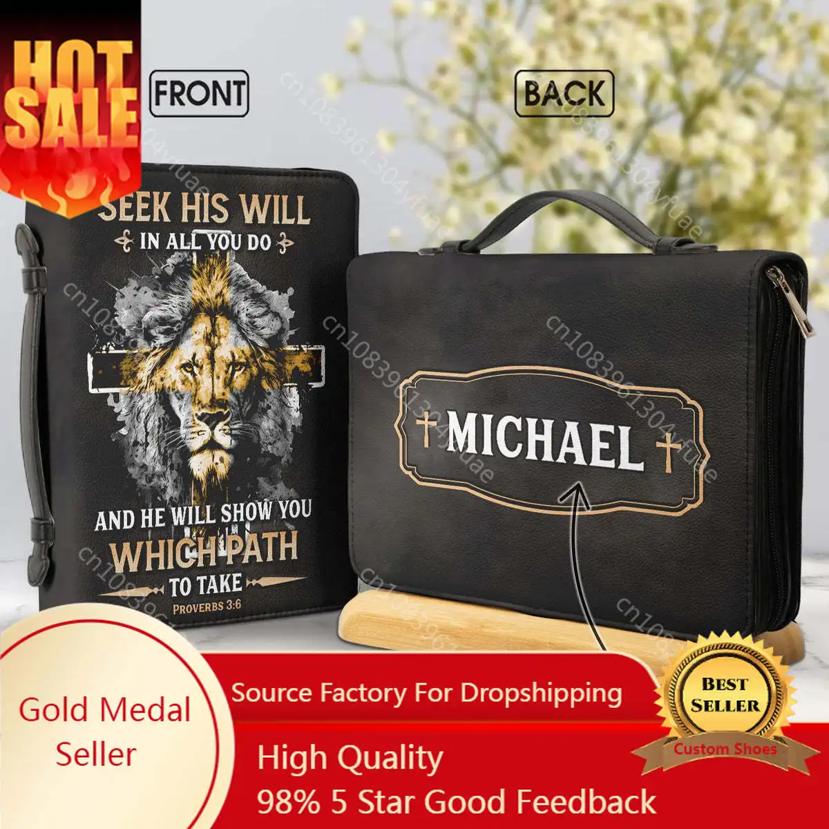 He Will Show You Which Path To Take Proverbs Bible Hymns Bible Cover Personalized Book Protective Case High Quality Bible Bags
He Will Show You Which Path To Take Proverbs Bible Hymns Bible Cover Personalized Book Protective Case High Quality Bible Bags