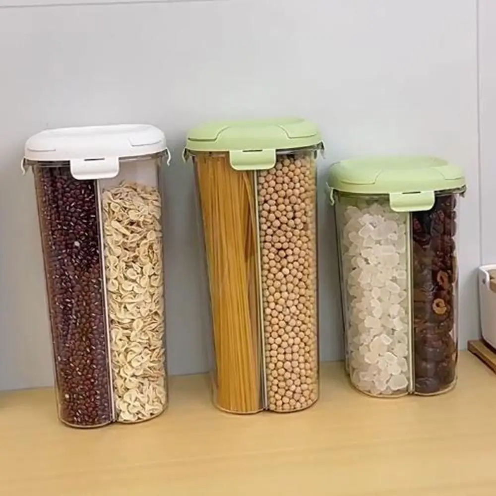 4-Compartment Grain Storage Container Large Capacity Moisture-Proof Cereal Grain Dispenser Plastic Sealed Food Storage Box
4-Compartment Grain Storage Container Large Capacity Moisture-Proof Cereal Grain Dispenser Plastic Sealed Food Storage Box