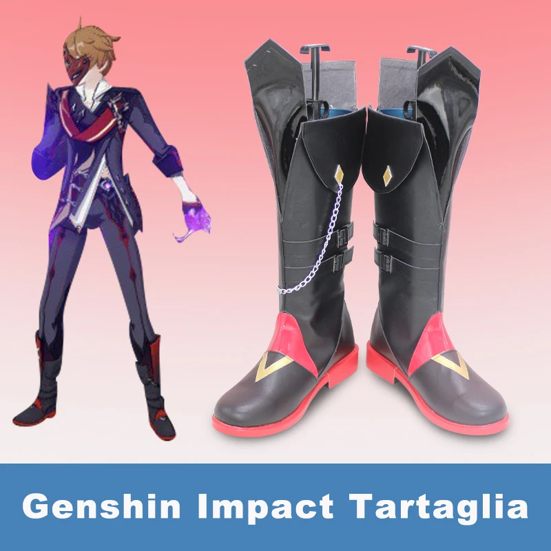 Genshin Impact Tartaglia Cosplay Halloween Party Shoes Fancy Boots Tartaglia Halloween Shoes for Men Fatui Version Childe Boots
Genshin Impact Tartaglia Cosplay Halloween Party Shoes Fancy Boots Tartaglia Halloween Shoes for Men Fatui Version Childe Boots